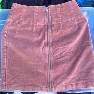 Corduroy mini skirt